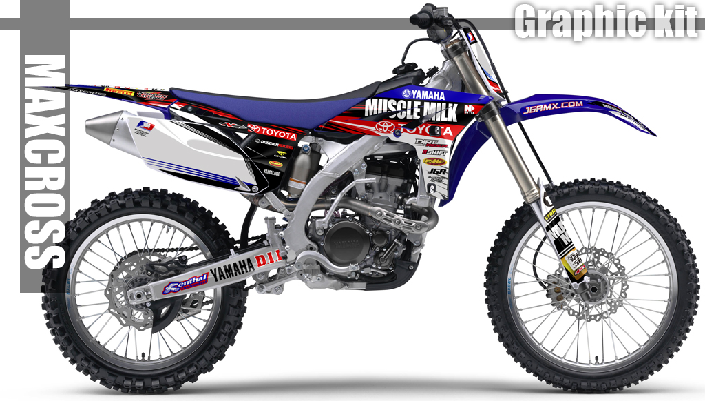 YAMAHA WR450F 2012-2015 YZ250F 2010-2013 ' MUSCLE MILK STYLE